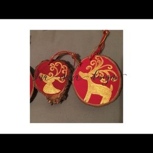 Gold Reindeer Ornament